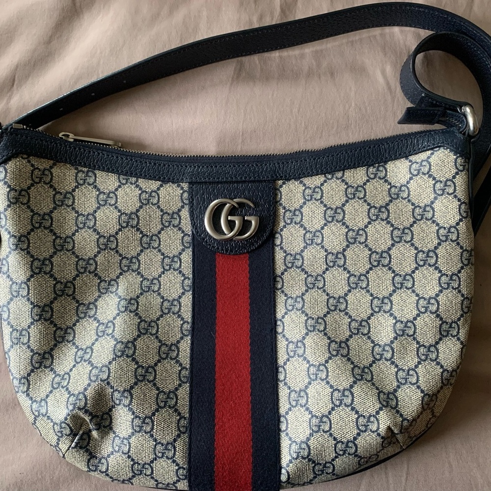 Gucci Navy and Red Shoulder Bag Ophidia